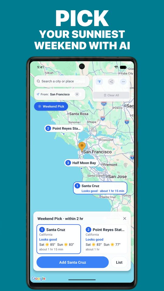 Weekend Pick results around San Francisco